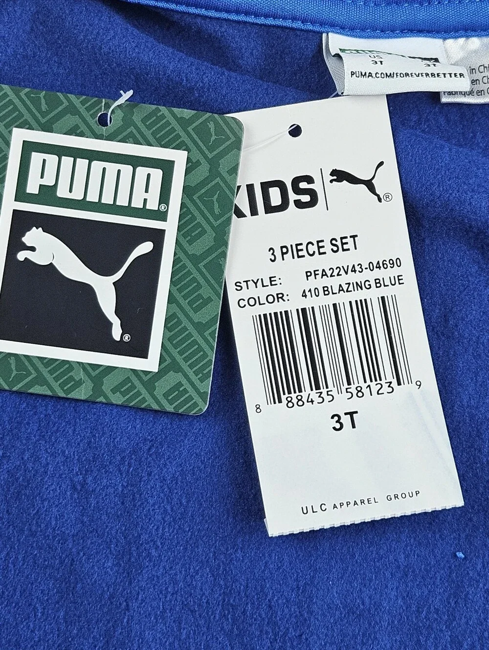 Puma Toddler Boys 2-Piece Tracksuit Set – Size 3T – New With Tags